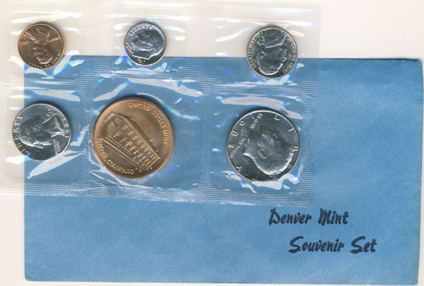 1982 D US Mint Denver Souvenir Coin Set Uncirculated